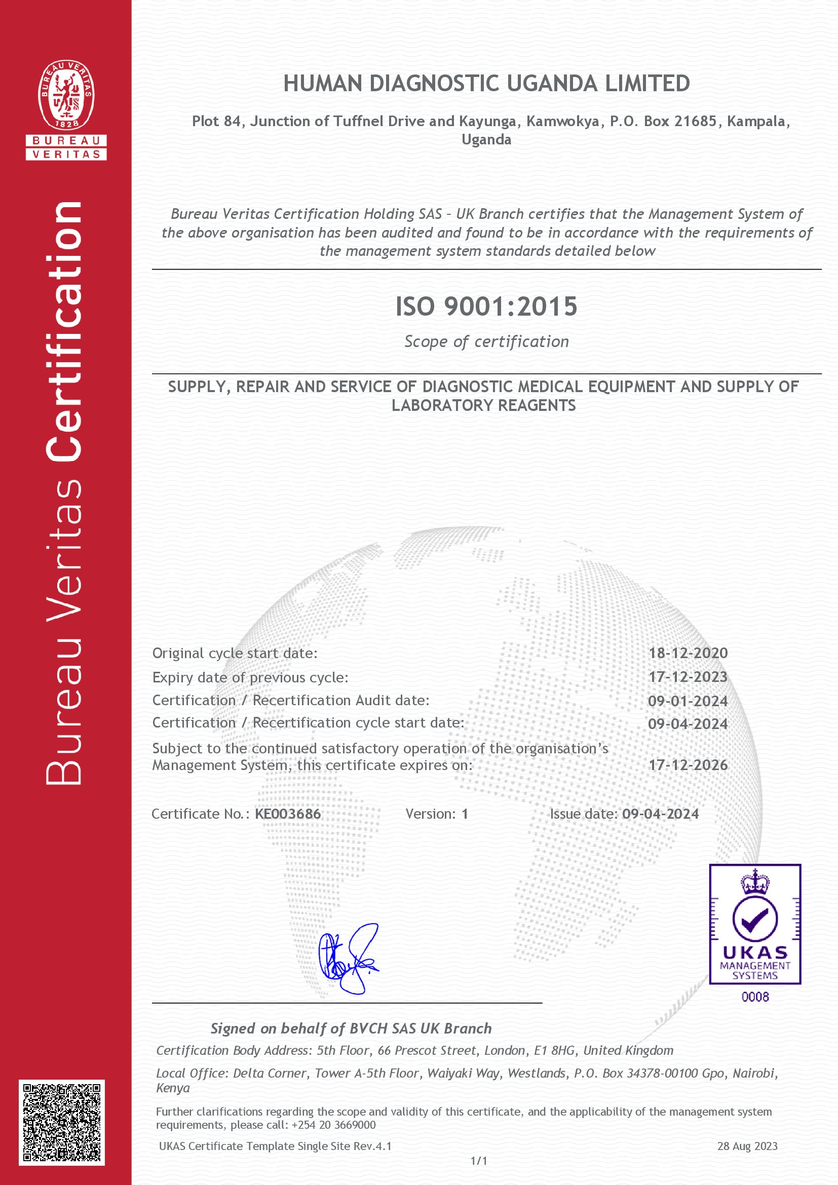 ISO Certificate